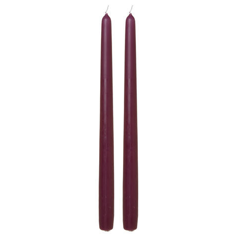 Taper Candle Purple Unscented 12 Inches